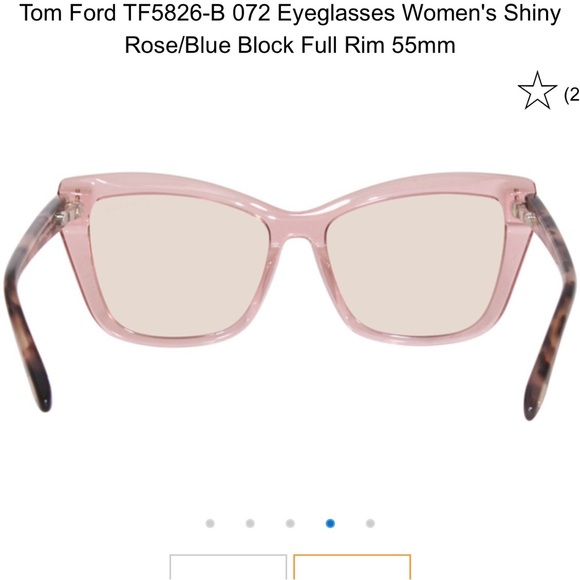 Tom Ford TF5826-B 072 Eyeglasses Women's Shiny
Rose Full Rim 55mm - Picture 5 of 5